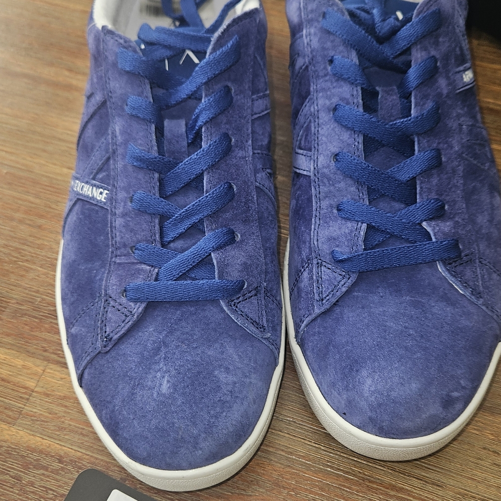 Armani Exchange Men's Royal Blue Sneakers